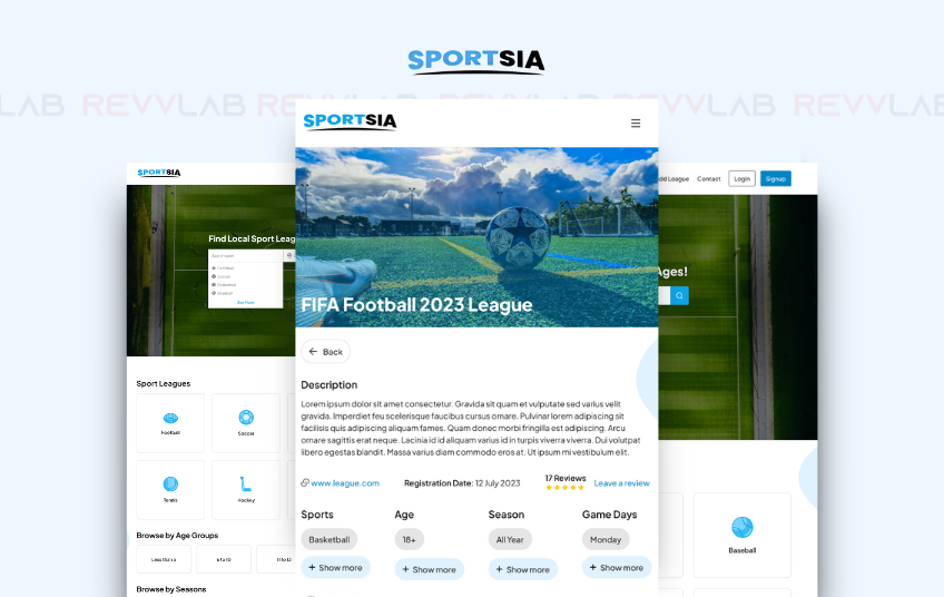 RevvLab agency's portfolio
